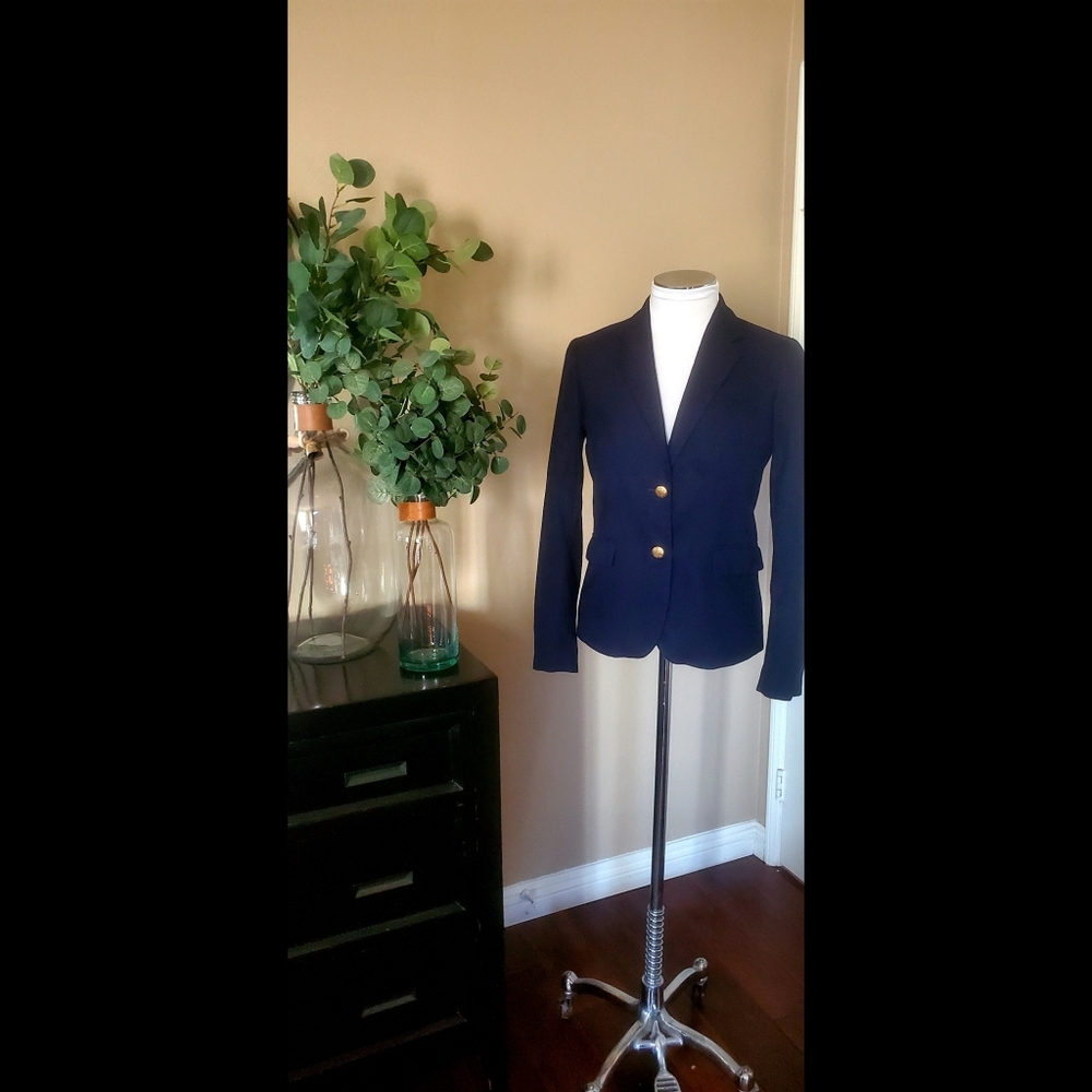 Sharp! Fully Lined Navy J. Crew Blazer! - image 1